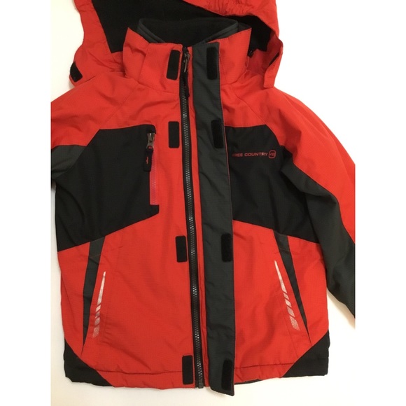 Free Country Red/Black Ski/Snowboard Winter Jacket Sz XS 4/5 - Picture 4 of 9